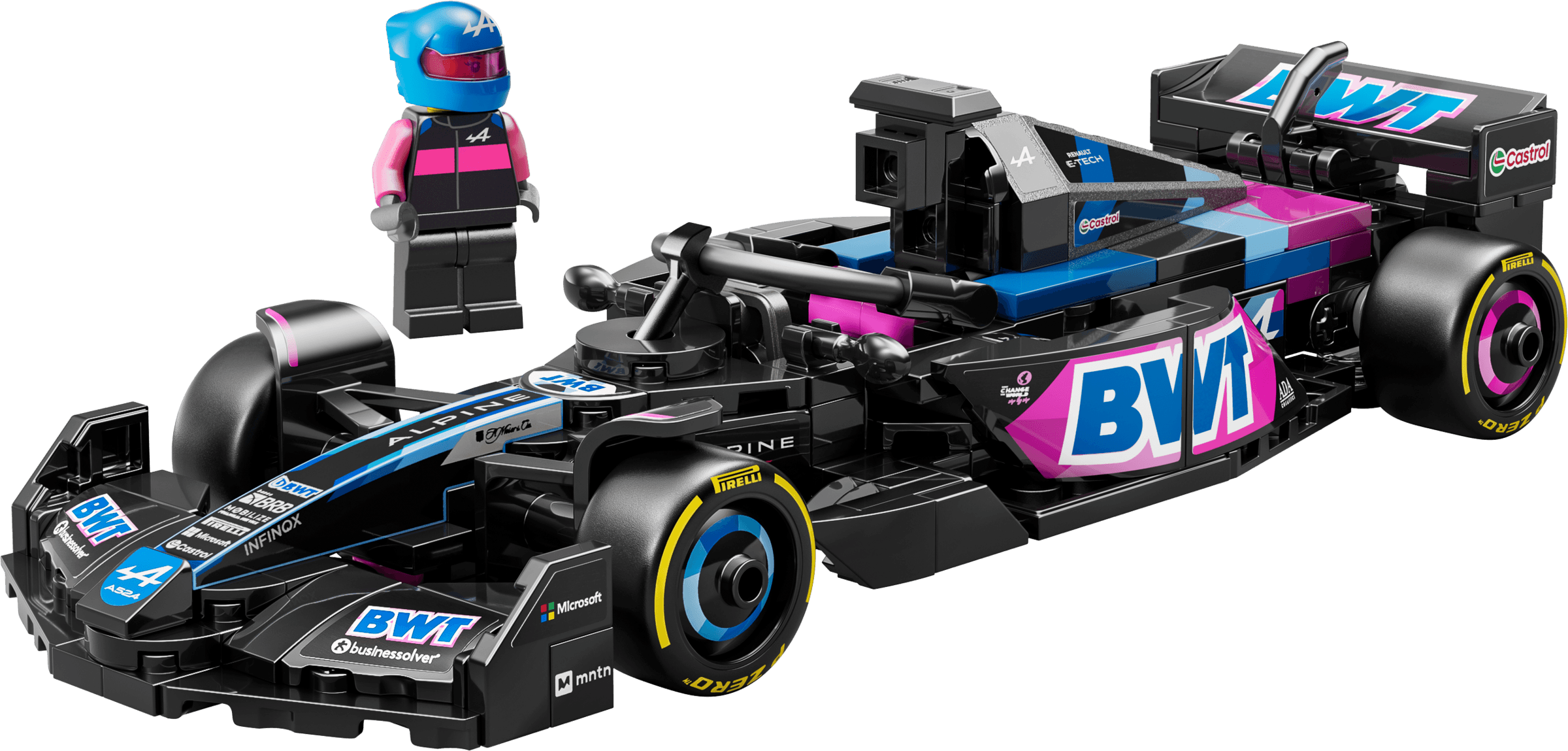 BWT Alpine F1 Team A524 racewagen LEGO-set