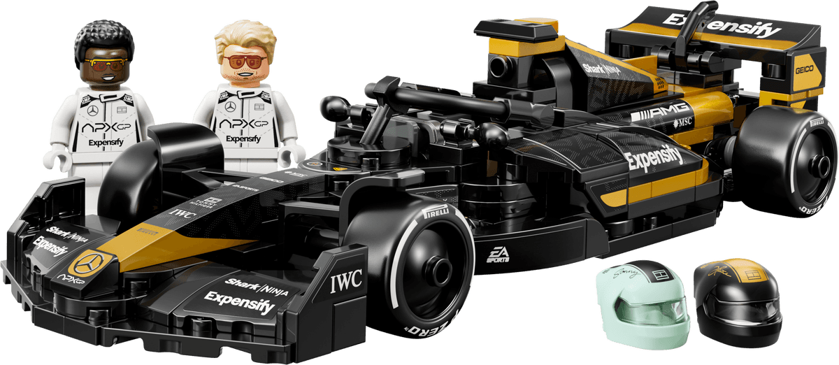 APXGP Team Race Car from F1 The Movie LEGO-set