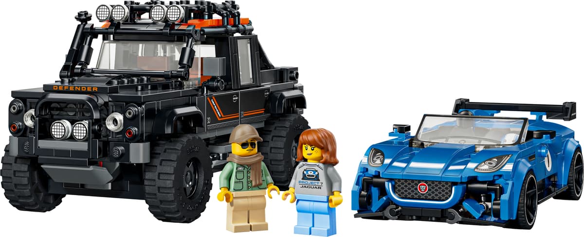 Jaguar Project 7 & Land Rover Defender LEGO-set