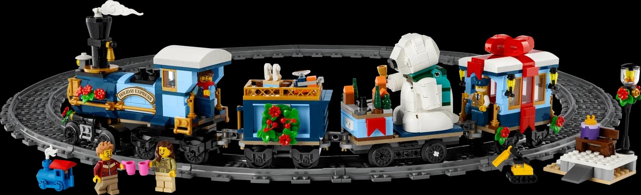 Feestelijke kersttrein LEGO-set