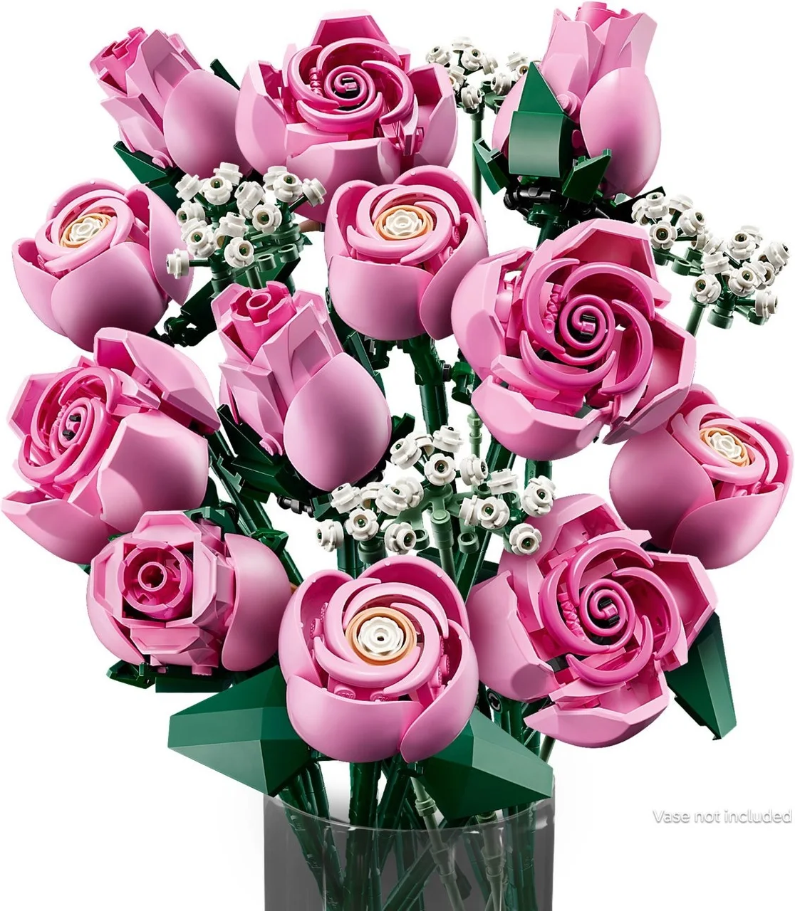 Roze rozenboeket LEGO-set afbeelding 2