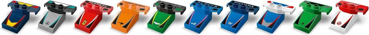 F1 team racewagens en coureurs LEGO-set afbeelding 2