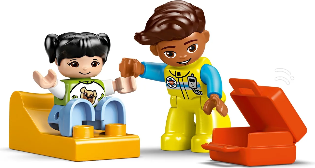 Ambulance met chauffeur LEGO-set afbeelding 2