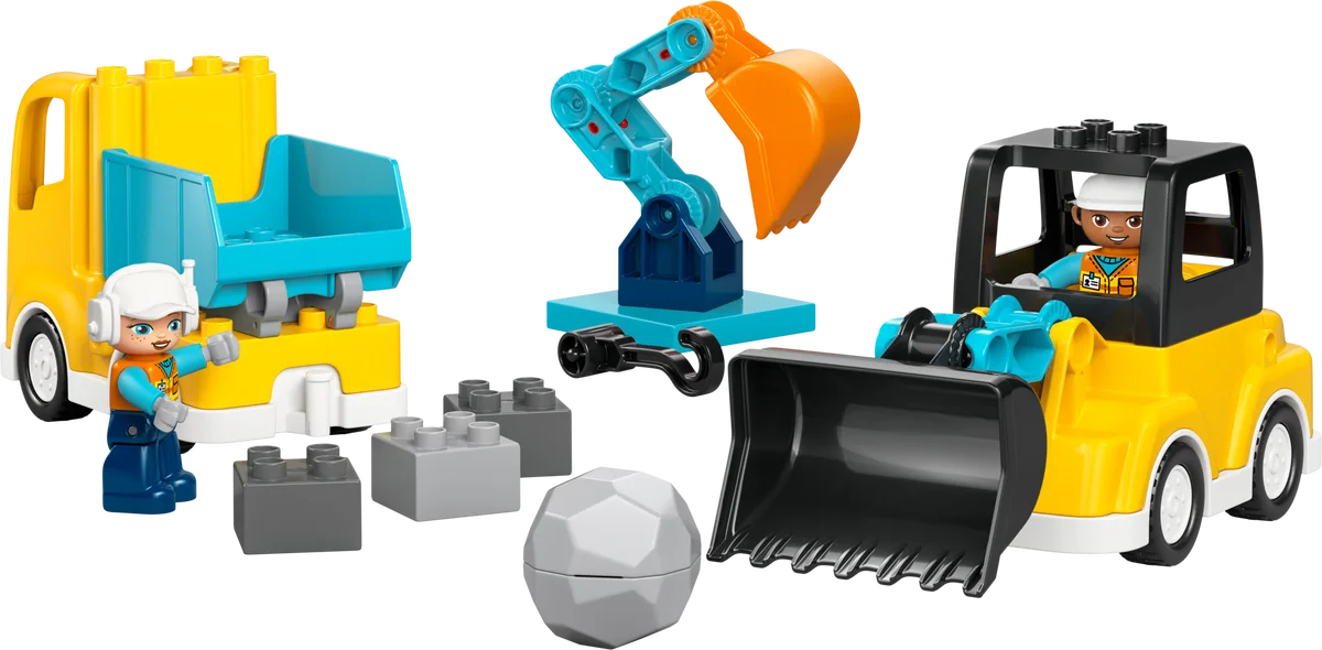 3-in-1 bouwvoertuigen LEGO-set