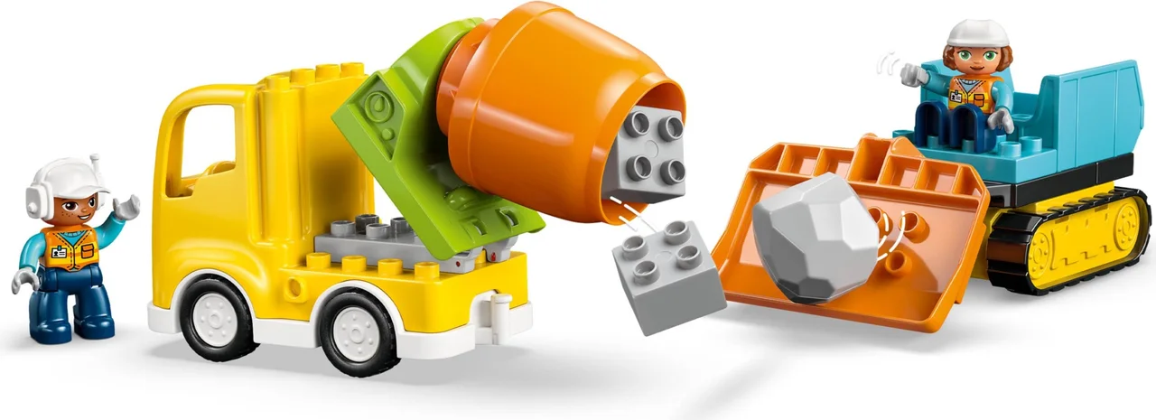 3-in-1 bouwplaats en voertuigen LEGO-set afbeelding 2