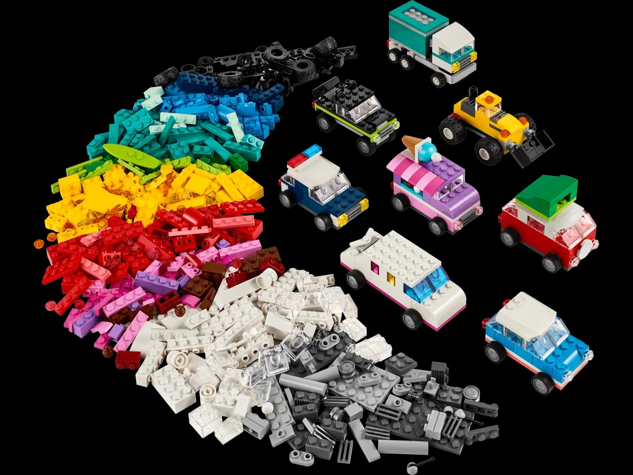 Creatieve voertuigen LEGO-set