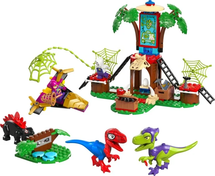 Spidey en Gobby's raptorstrijd bij de boomhut LEGO-set afbeelding 2