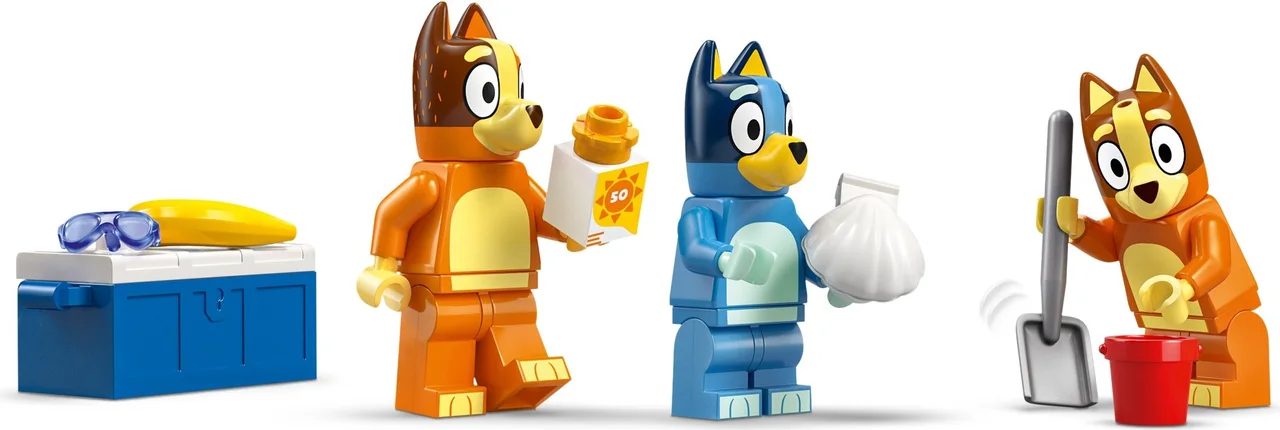 Bluey's autorit naar het strand LEGO-set afbeelding 2