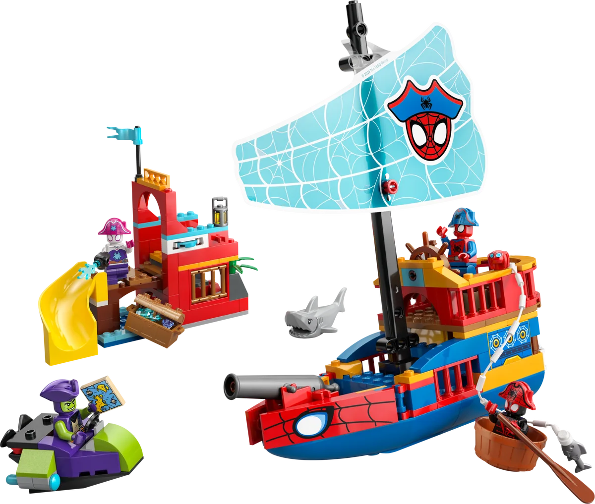 Team Spidey piratenschip LEGO-set