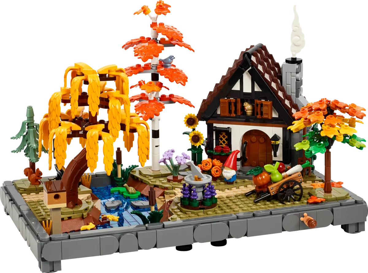 Herfsttuin met cottage LEGO-set