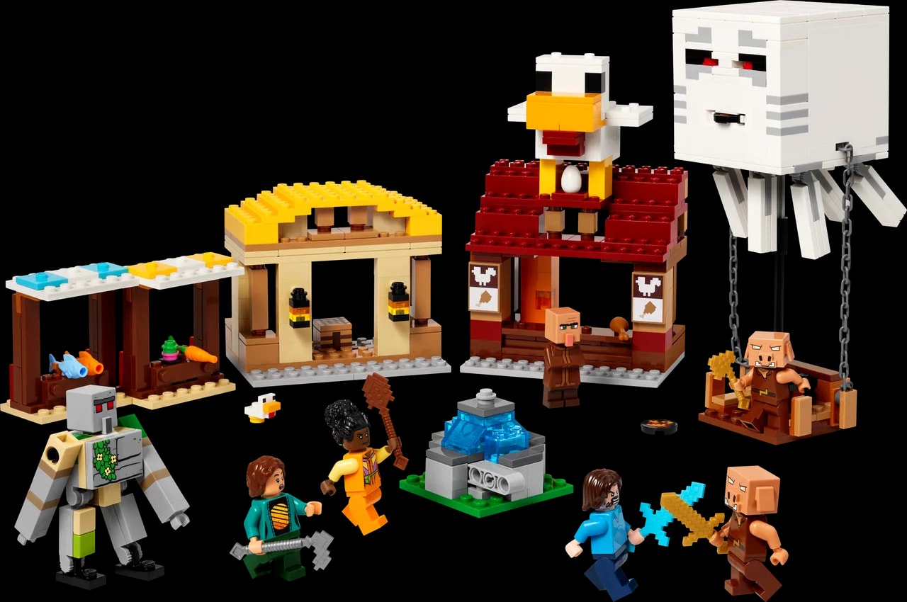 De Ghast-ballon aanval op het dorp LEGO-set