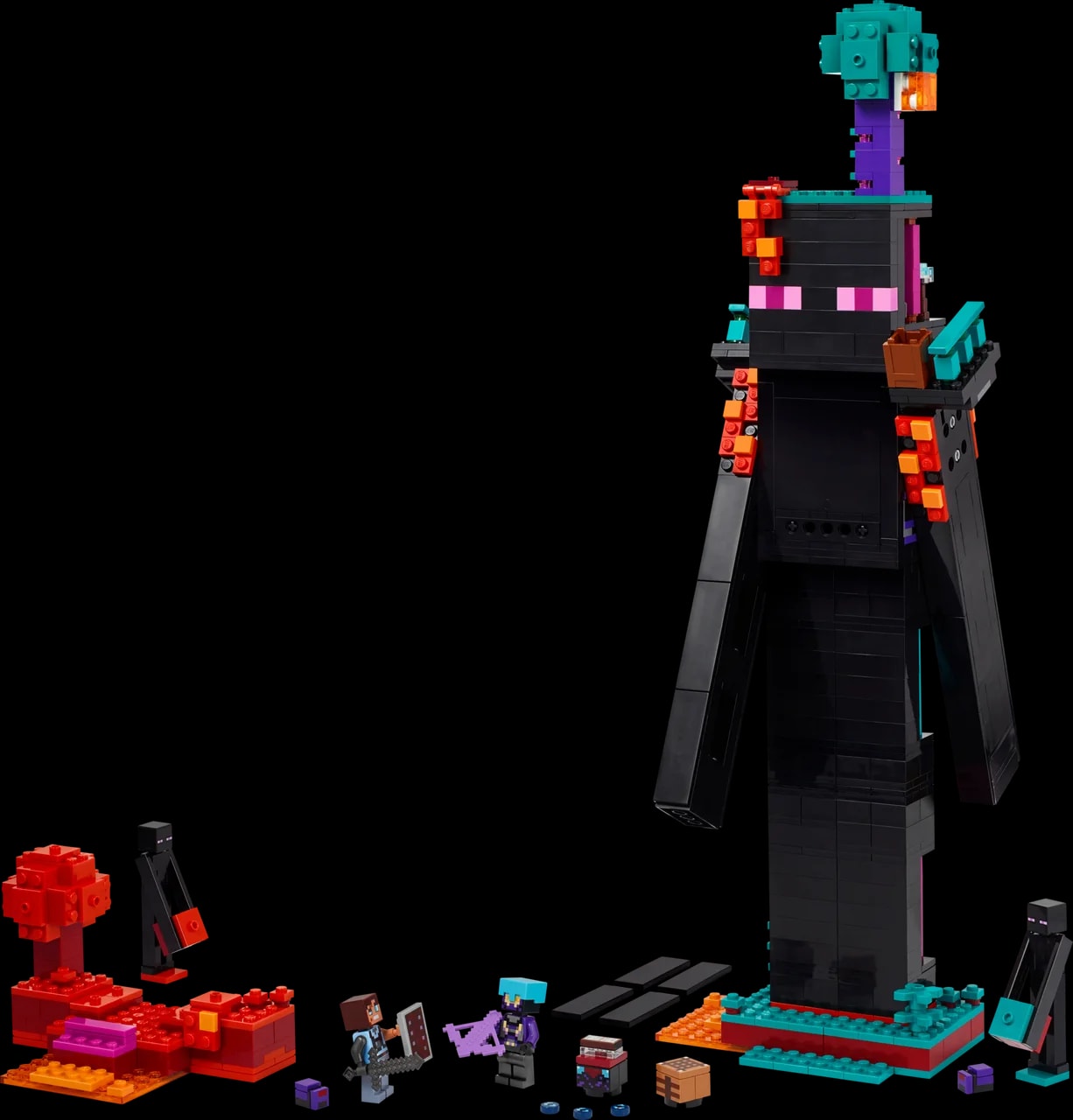 De Enderman toren LEGO-set