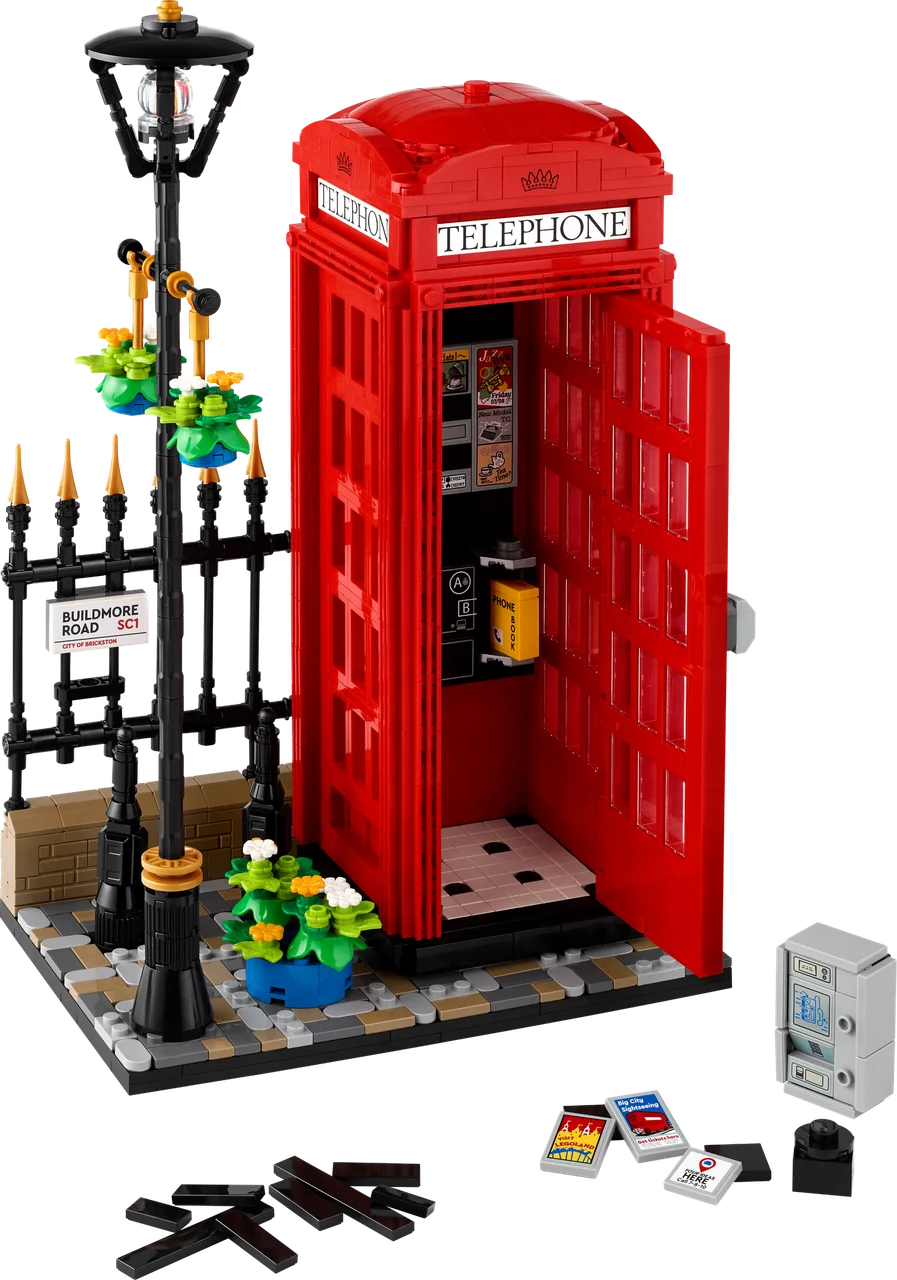 Red London Telephone Box LEGO-set