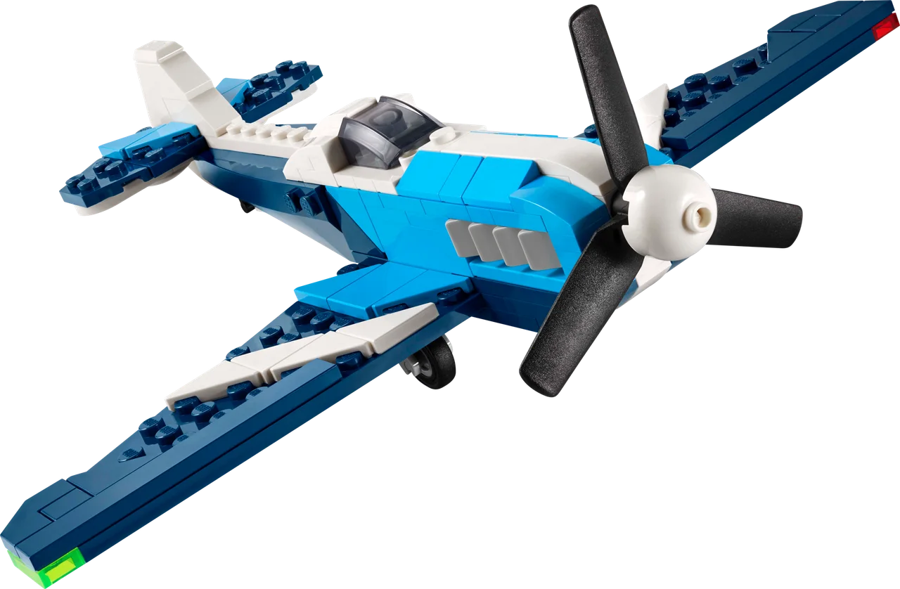 Luchtvaart: racevliegtuig LEGO-set
