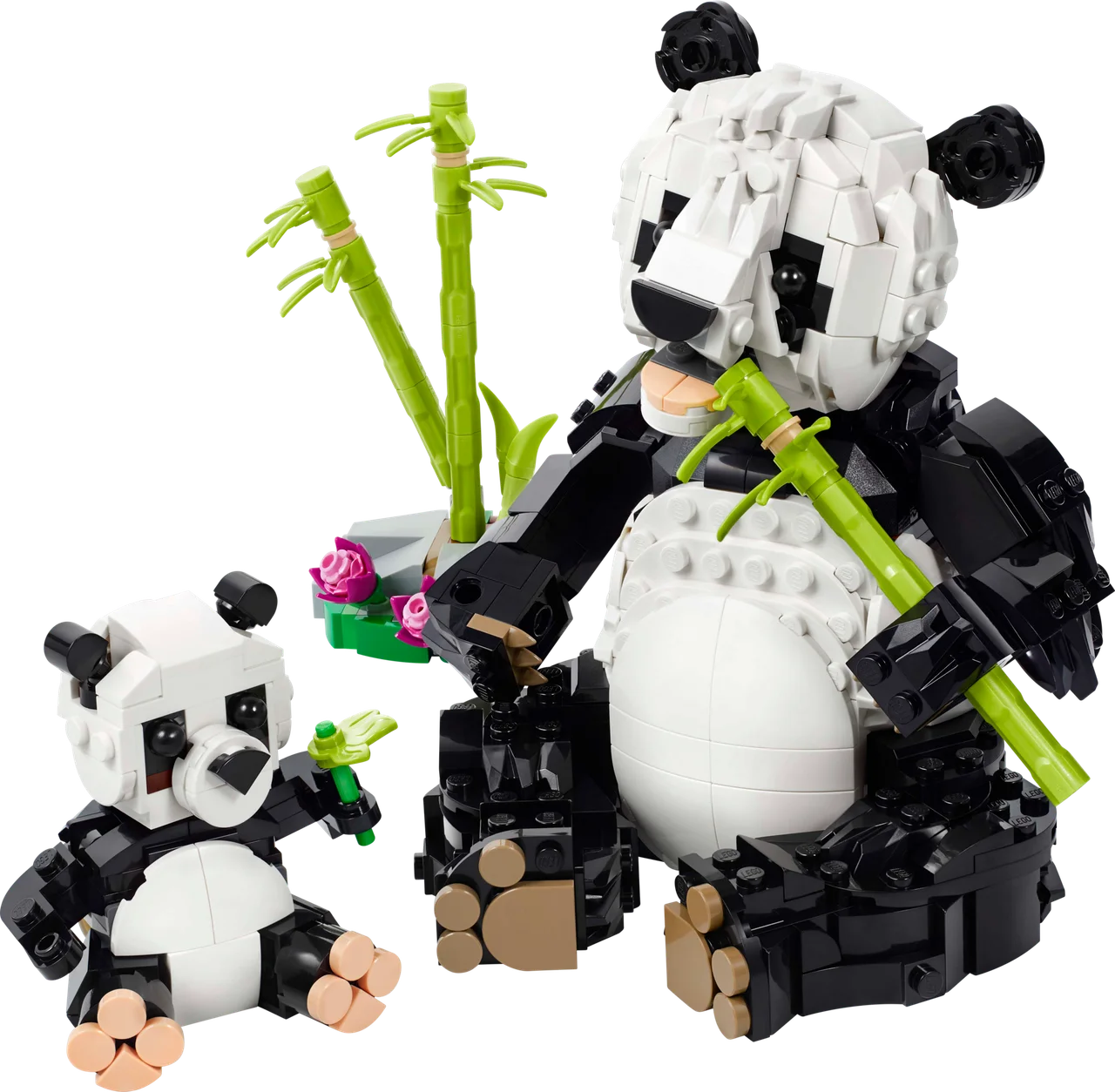 Wilde dieren: pandafamilie LEGO-set