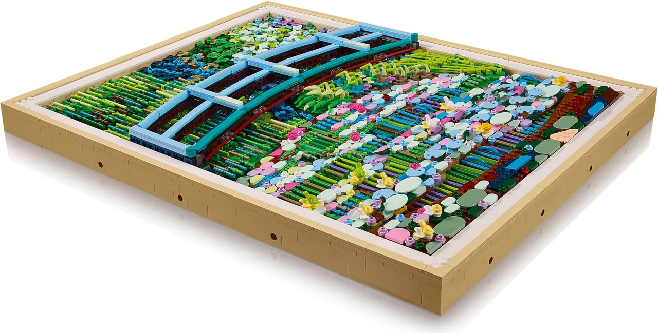 Claude Monet - Brug over een vijver met waterlelies LEGO-set afbeelding 2