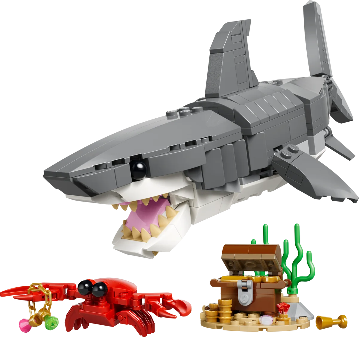 Woeste haai met schatkist LEGO-set