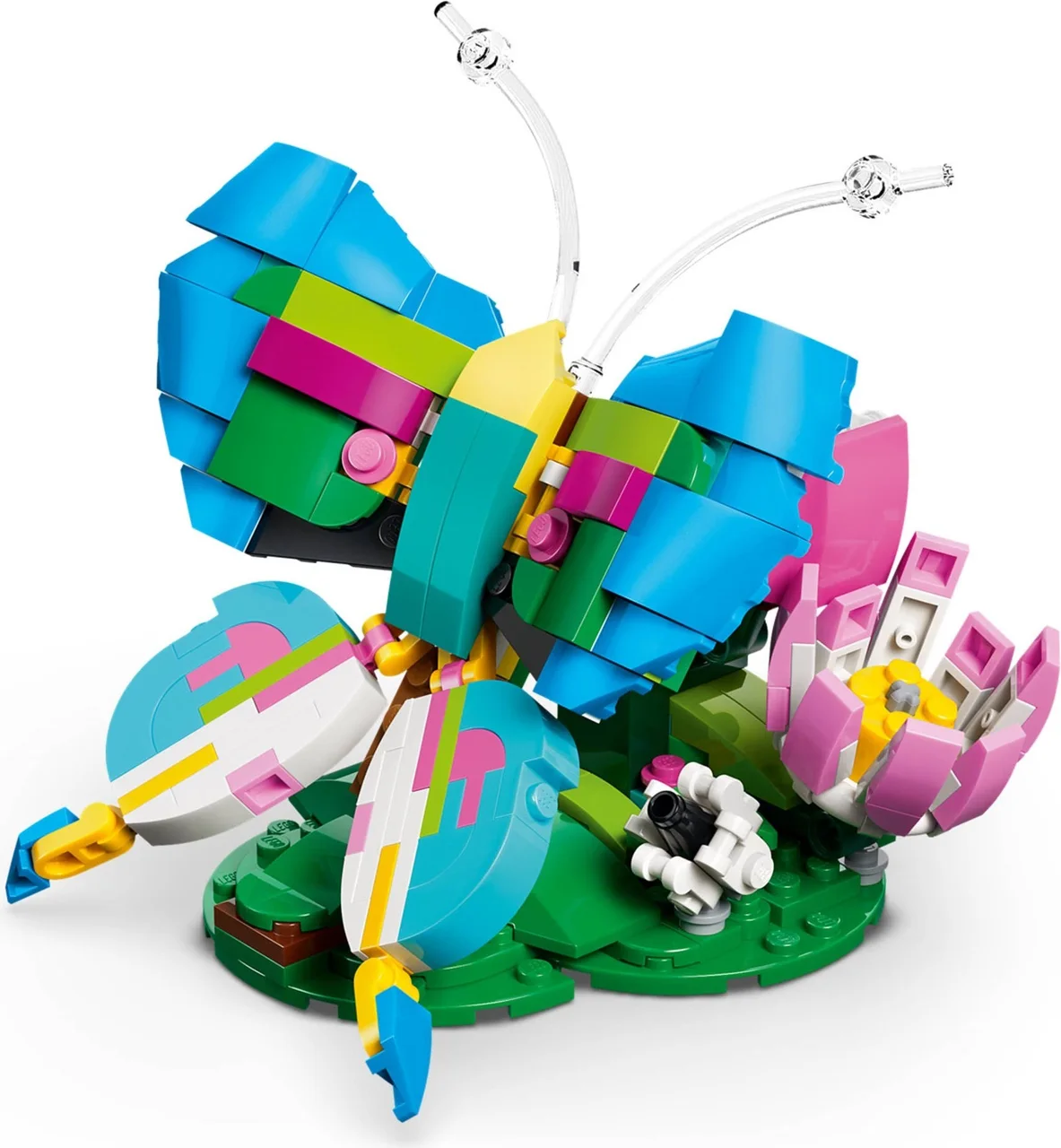 Wilde dieren: kleurrijke kolibrie LEGO-set afbeelding 2