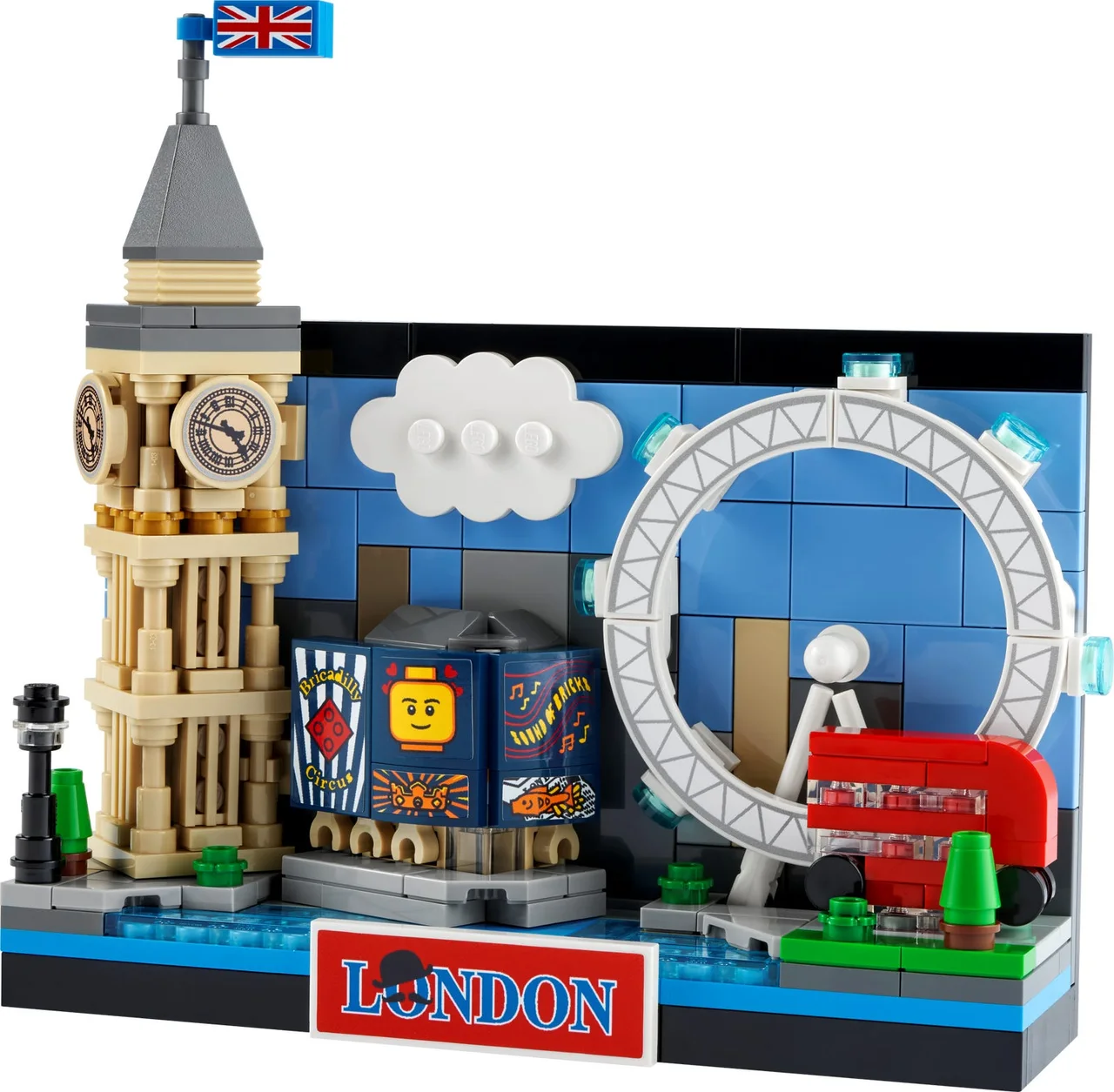 Ansichtkaart van Londen LEGO-set