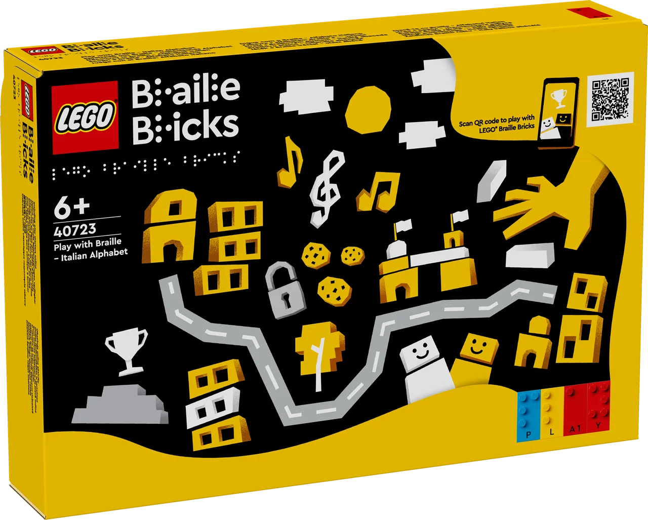 Spelen met braille - Italiaans alfabet LEGO-set