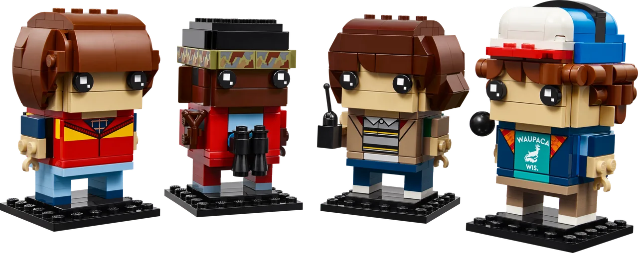 Mike, Dustin, Lucas en Will figuren LEGO-set