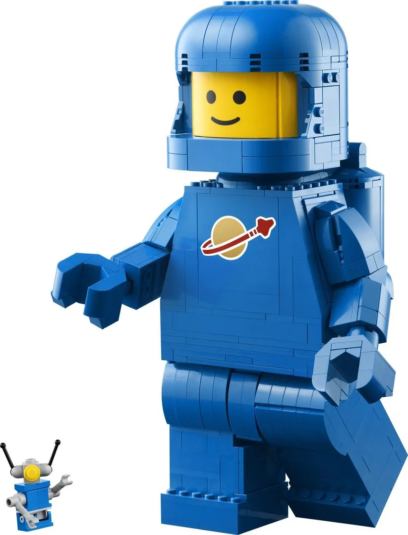 Grote blauwe minifiguur van een astronaut LEGO-set