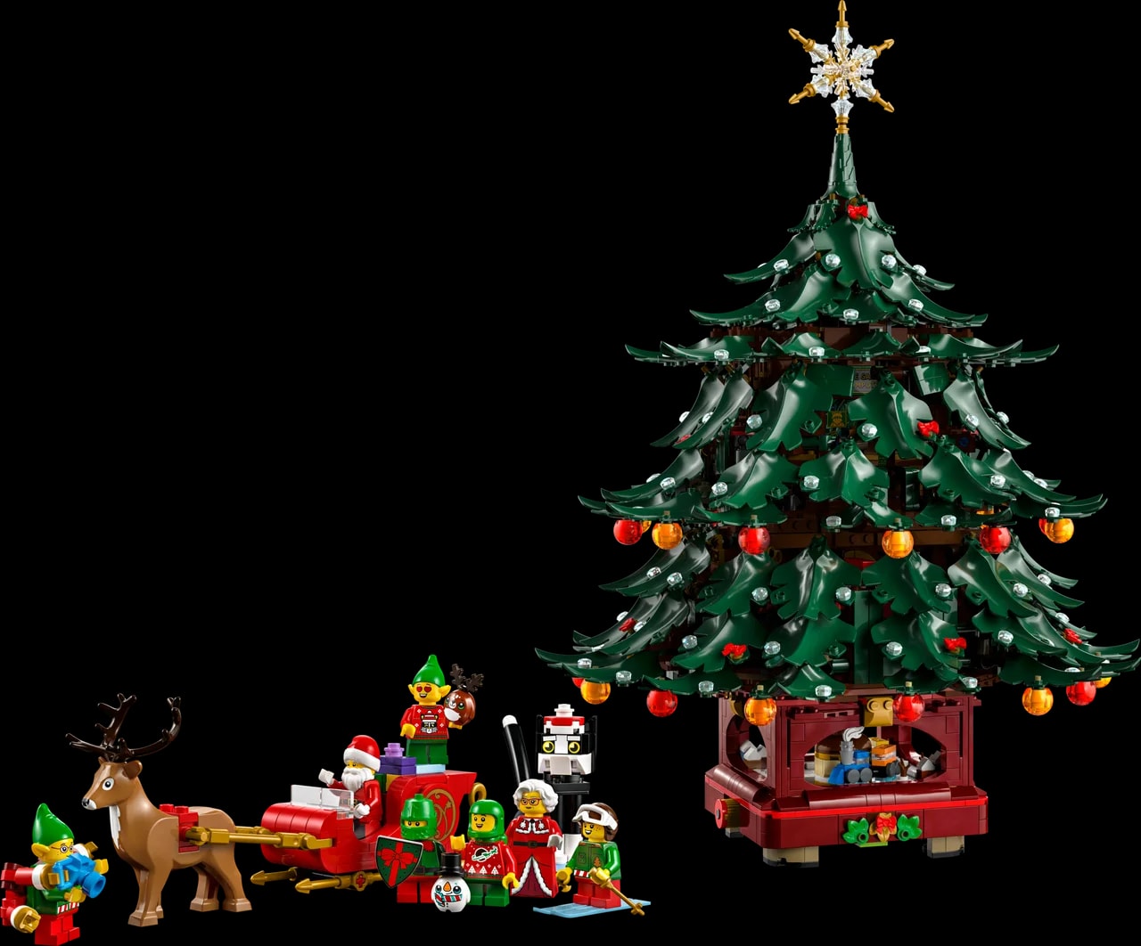 Decoratieve kerstboom voor het hele gezin LEGO-set