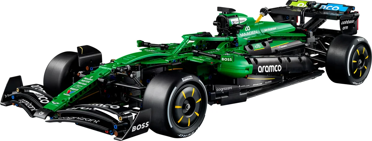 Aston Martin Aramco AMR25 F1 auto LEGO-set
