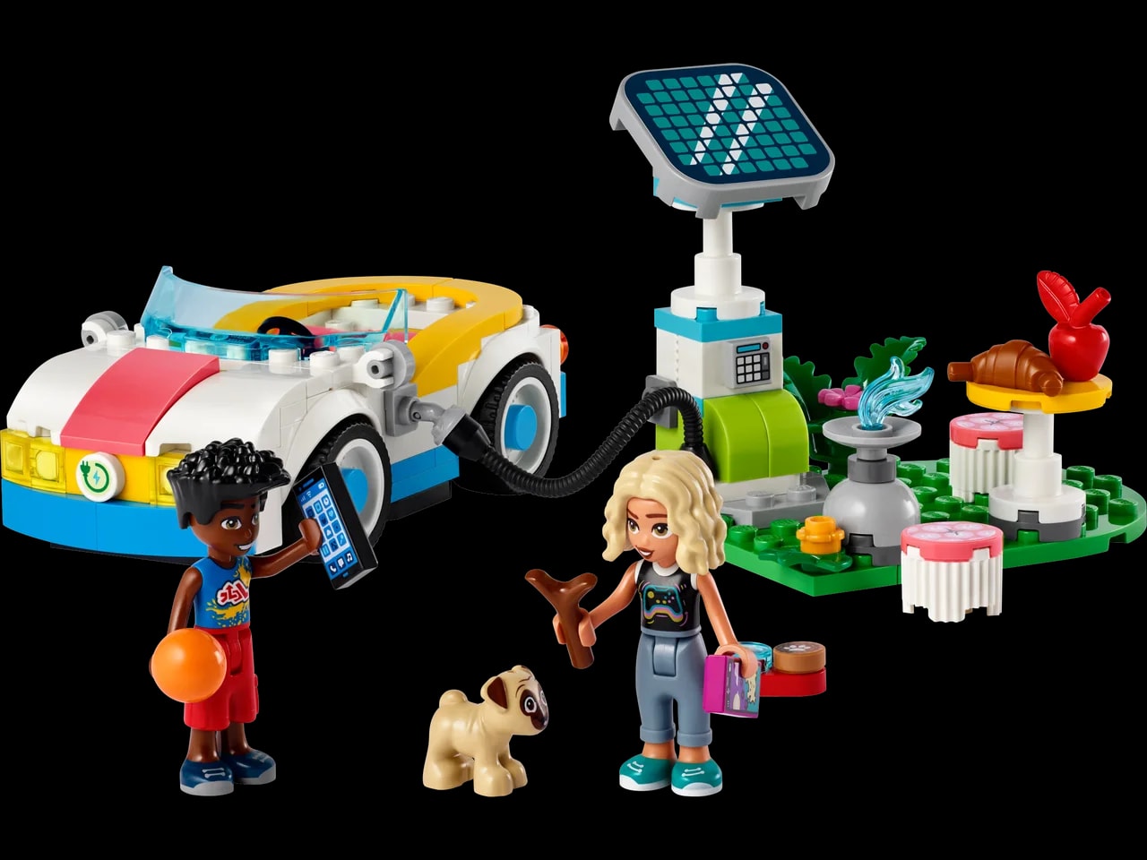 Electric Car and Charger LEGO-set