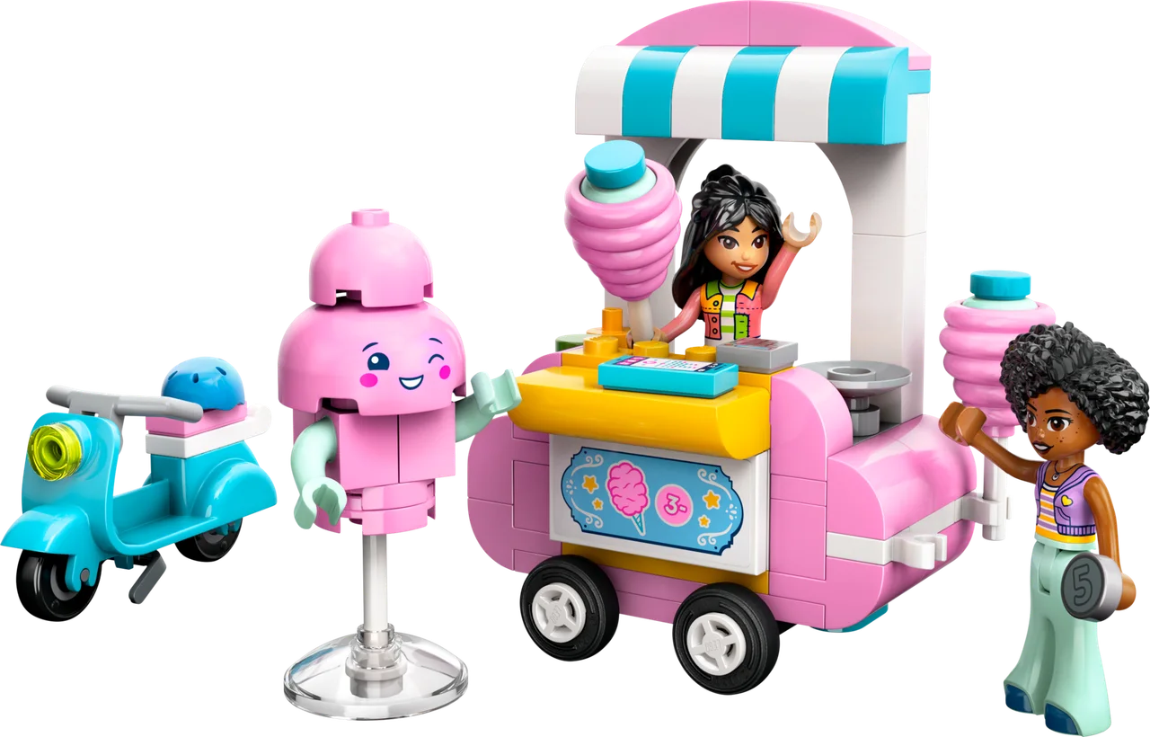 Cotton Candy Stand and Scooter LEGO-set
