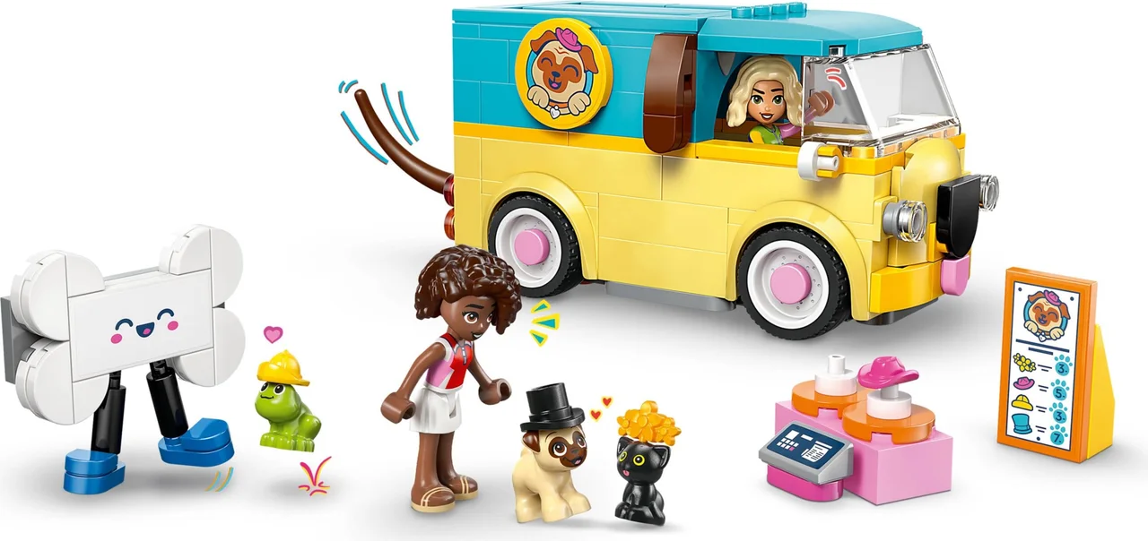 Bestelwagen met dierenaccessoires LEGO-set afbeelding 2
