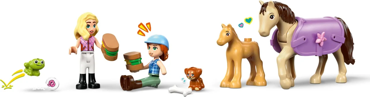 Trailer met paard en veulen LEGO-set afbeelding 2