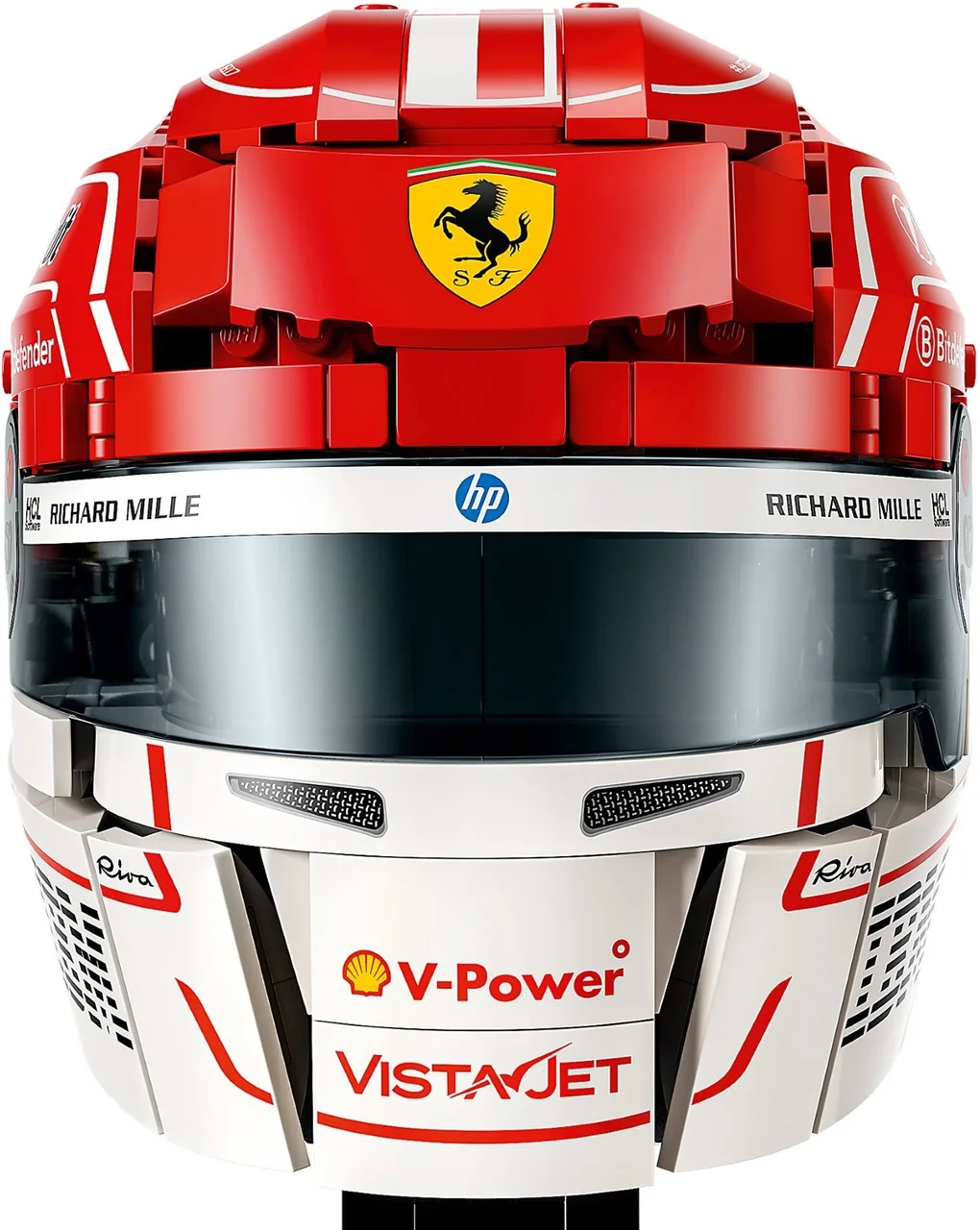Scuderia Ferrari HP helm van Charles Leclerc LEGO-set afbeelding 2