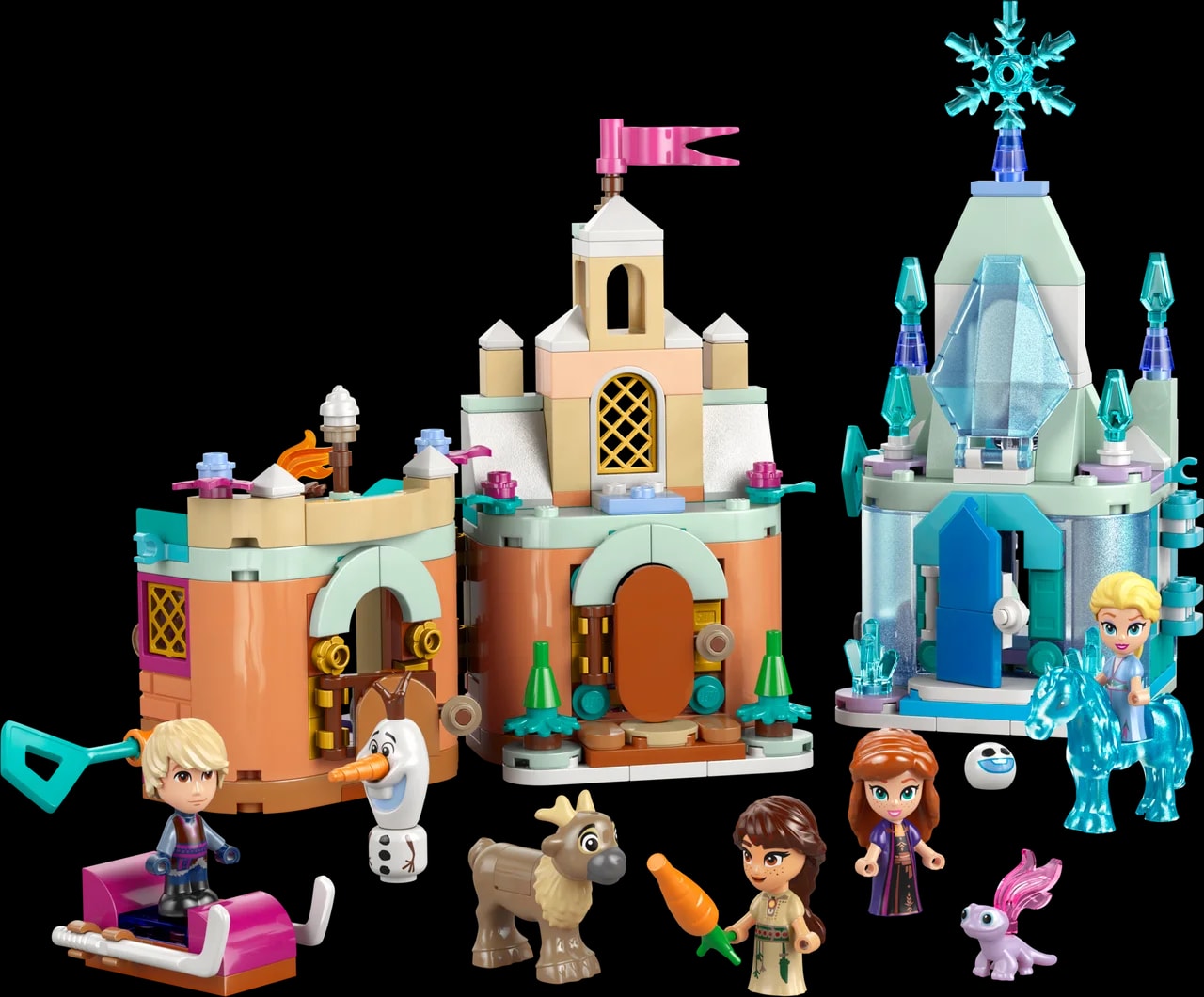 Mini kasteel van Arendelle en Elsa's ijspaleis LEGO-set