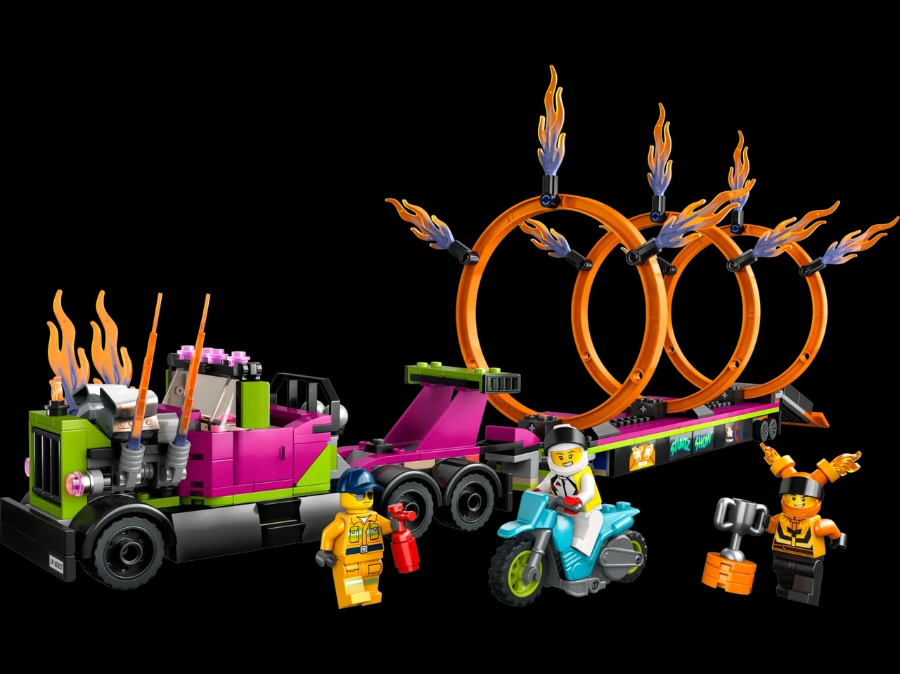 Stunt Truck & Ring of Fire Challenge LEGO-set