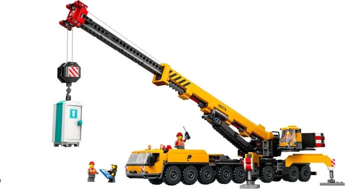 Yellow Mobile Construction Crane LEGO-set afbeelding 2