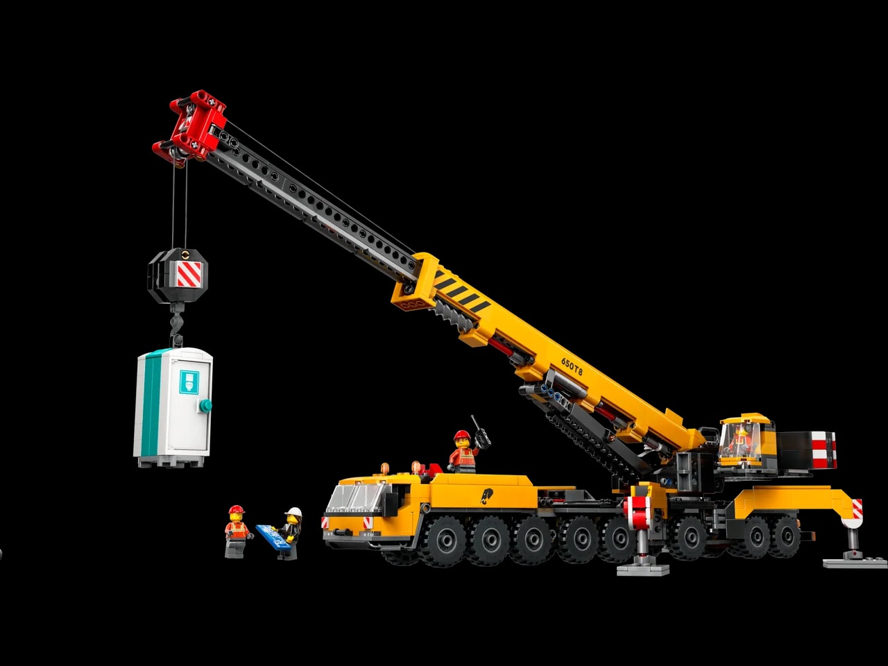 Yellow Mobile Construction Crane LEGO-set