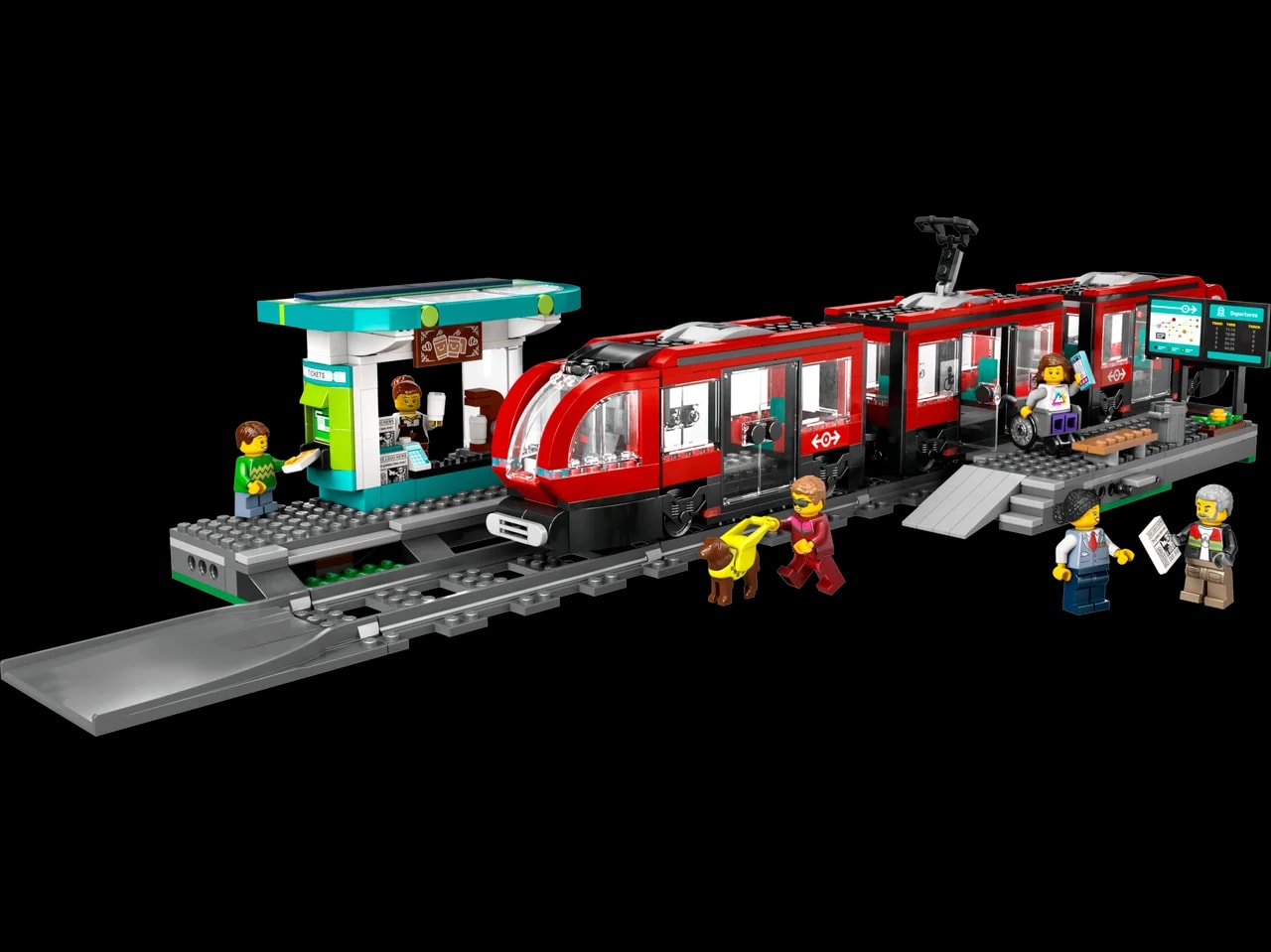 Stadstram en station LEGO-set