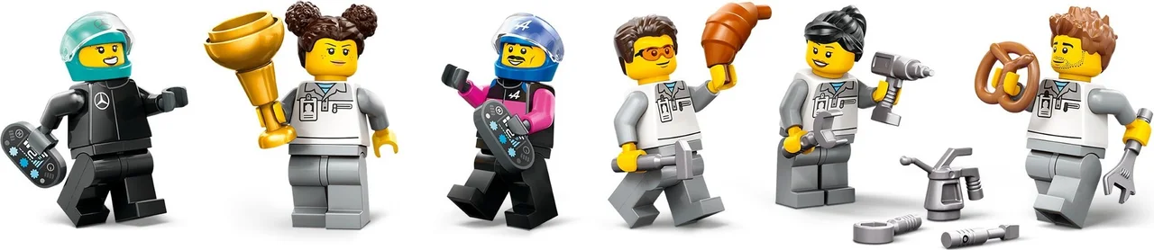 F1 Garage & Mercedes-AMG & Alpine Cars LEGO-set afbeelding 2