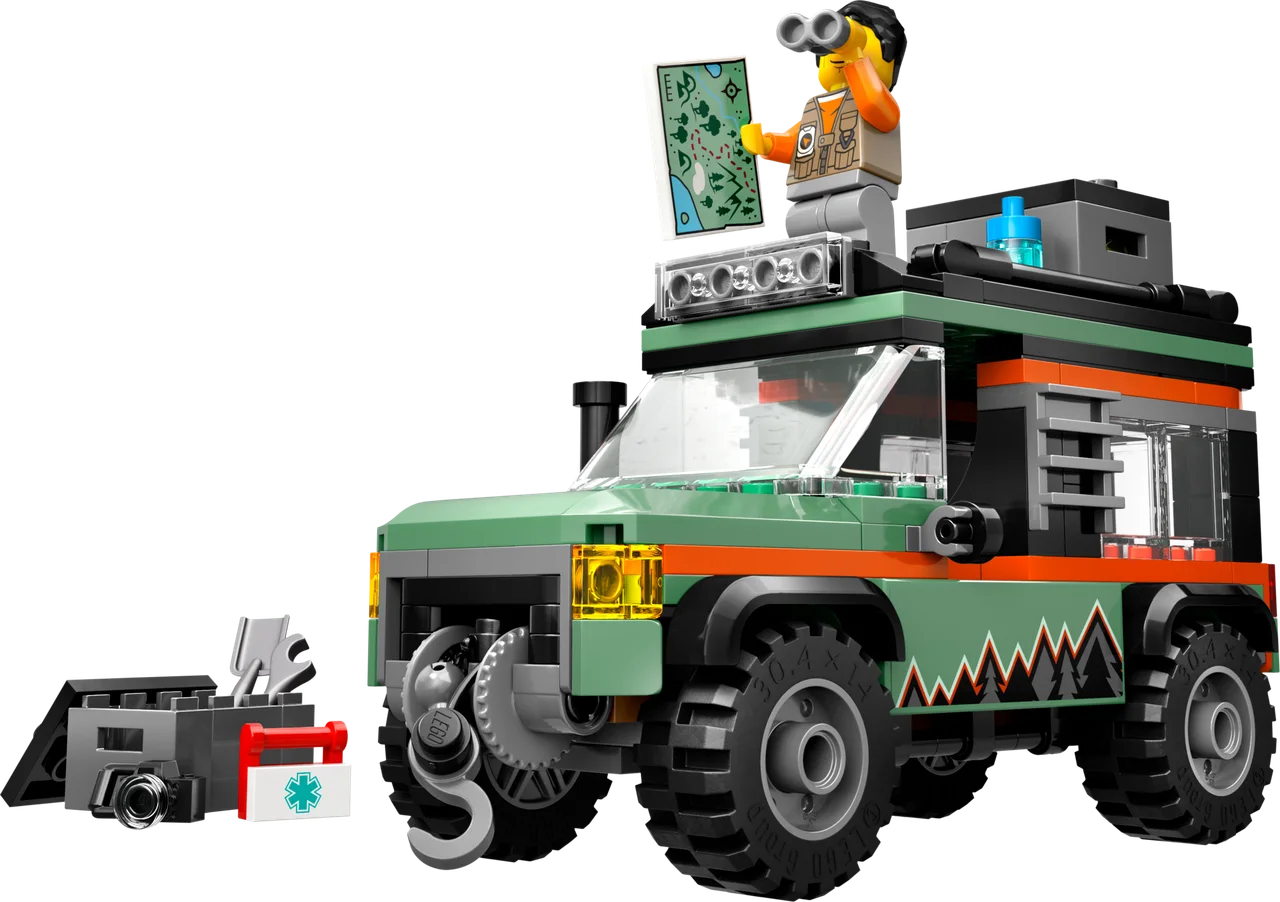 4x4 terreinwagen voor in de bergen LEGO-set