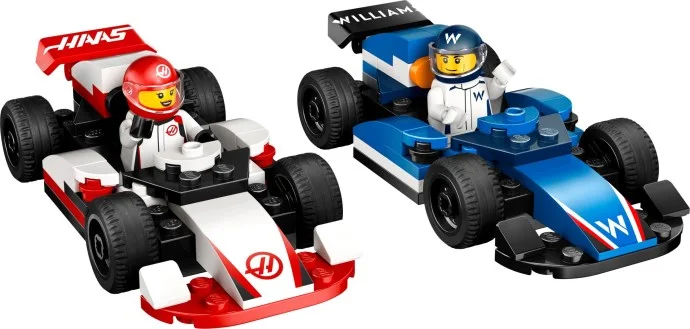 F1 Williams Racing en Haas F1 racewagens LEGO-set afbeelding 2