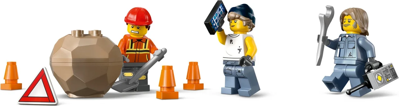 Zware sleepwagen met kraan LEGO-set afbeelding 2