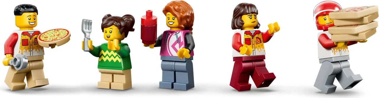 Pizzacentrale met voertuigen LEGO-set afbeelding 2