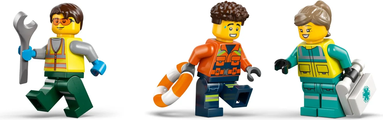 Vliegtuig, servicewagen en hovercraft remix LEGO-set afbeelding 2
