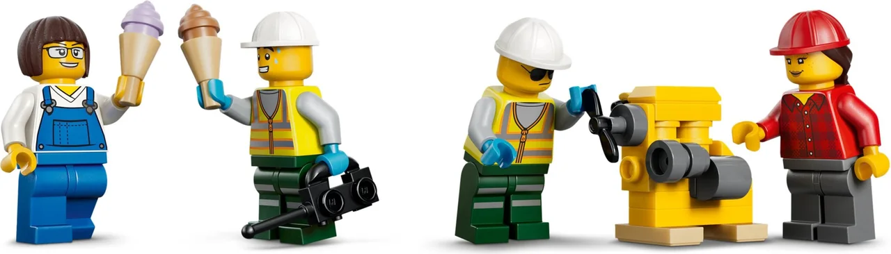 Containertrein met kraan en vrachtwagen LEGO-set afbeelding 2
