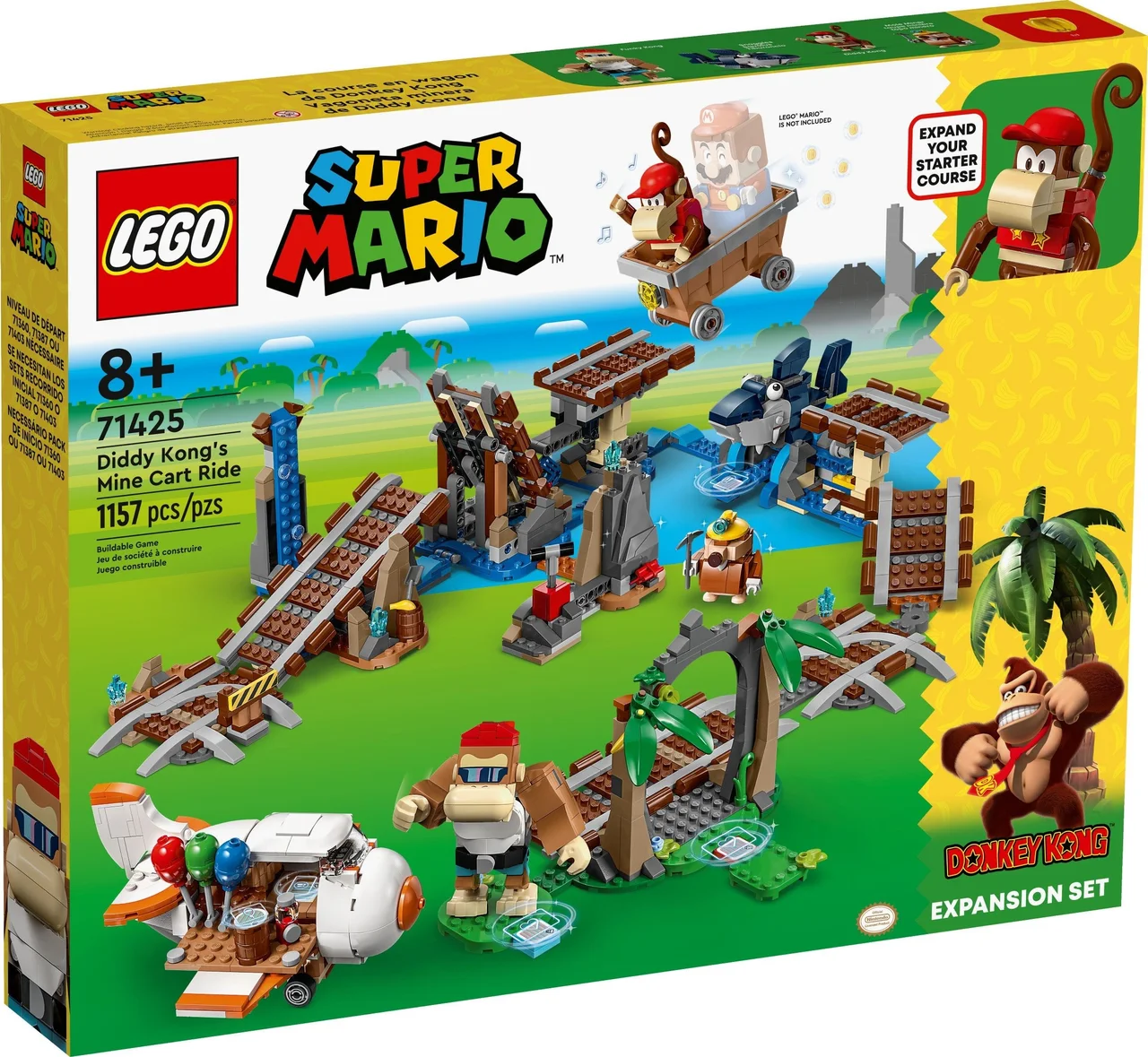 Diddy Kong's Mine Cart Ride Expansion Set LEGO-set afbeelding 2