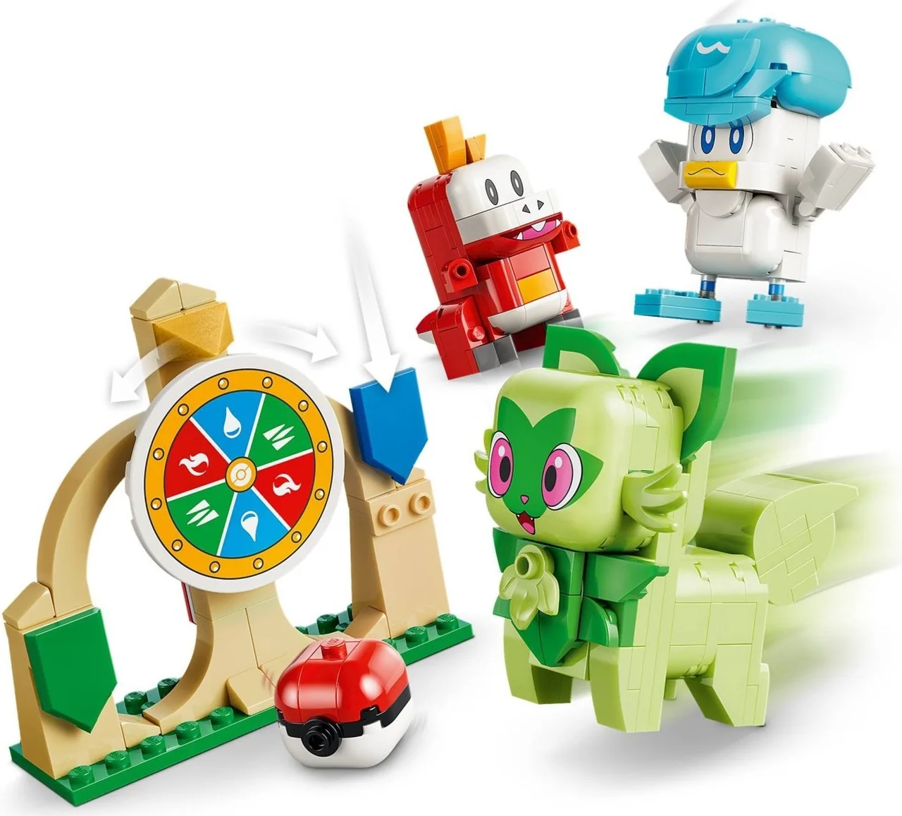 SMART Play: Sprigatito, Fuecoco and Quaxly Battle LEGO-set afbeelding 2