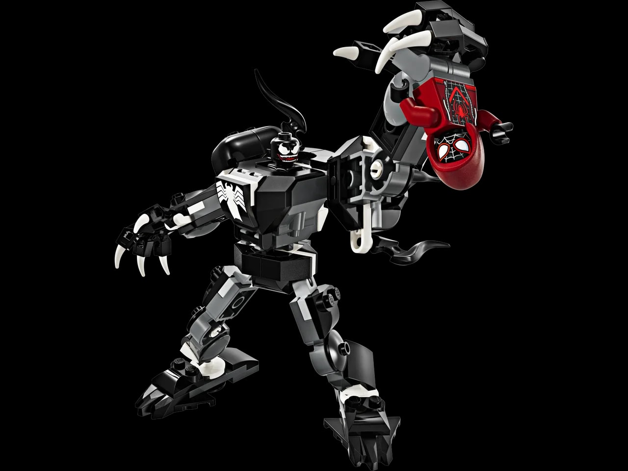 Venom Mech Armor vs. Miles Morales LEGO-set