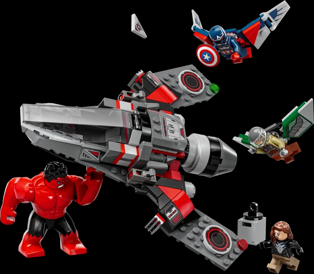 Captain America vs. Red Hulk Battle LEGO-set