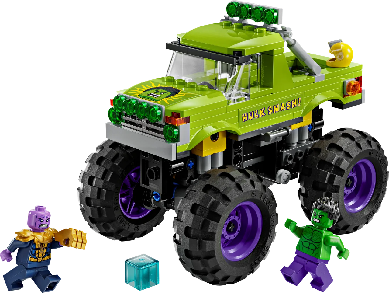 De Hulk truck vs. Thanos LEGO-set